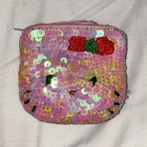 Hello Kitty sequin coin holder